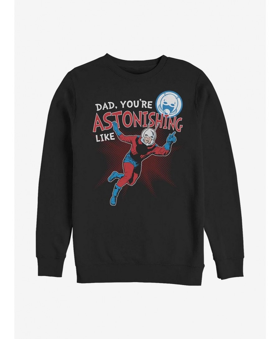 Unique Marvel Ant-Man Astonishing Like Dad Crew Sweatshirt $12.18 Sweatshirts