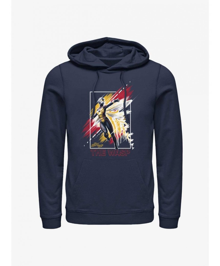 Flash Deal Marvel Ant-Man and the Wasp: Quantumania The Wasp Poster Hoodie $16.61 Hoodies