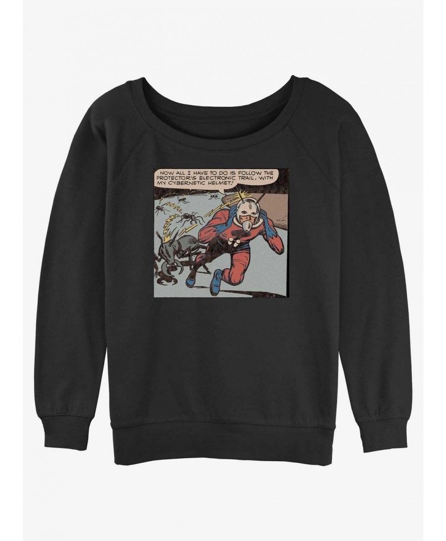 Hot Sale Marvel Ant-Man Comic Panel Slouchy Sweatshirt $13.28 Sweatshirts