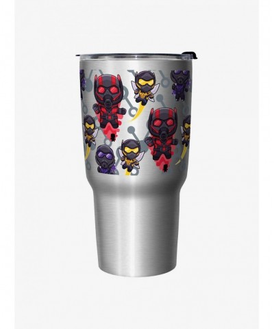Festival Price Marvel Ant-Man and the Wasp: Quantumania Chibi Heroes Ant-Man, The Wasp, and Cassie Travel Mug $11.66 Mugs