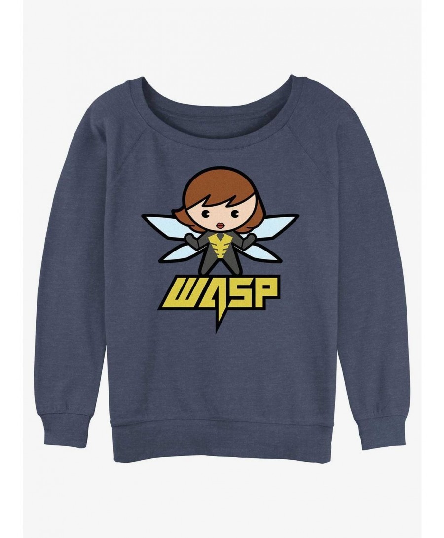 Absolute Discount Marvel Ant-Man and the Wasp: Quantumania Kawaii Wasp Slouchy Sweatshirt $12.92 Sweatshirts