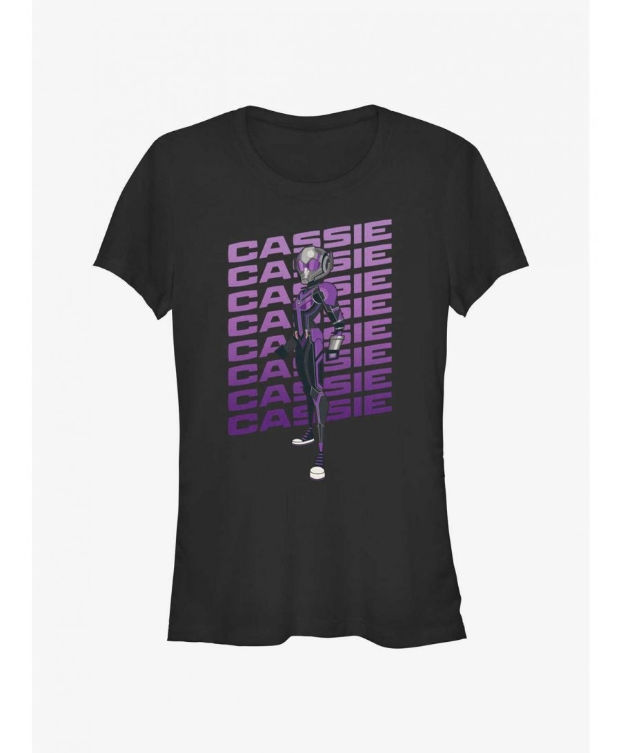 Limited Time Special Marvel Ant-Man and the Wasp: Quantumania Cassie Action Pose Girls T-Shirt $8.47 T-Shirts
