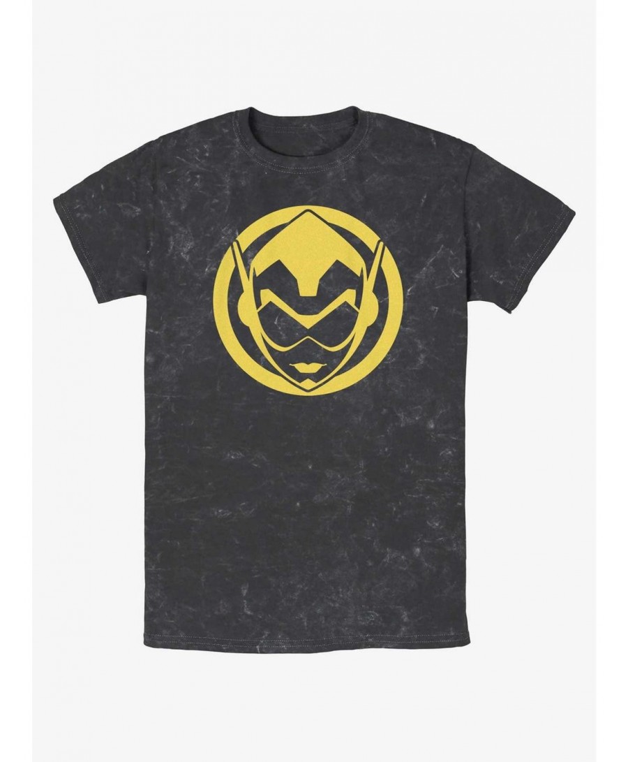 Premium Marvel Ant-Man and the Wasp: Quantumania Wasp Sigil Mineral Wash T-Shirt $8.81 T-Shirts