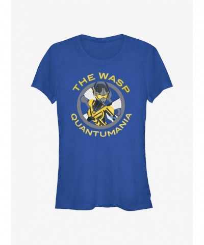 Discount Sale Marvel Ant-Man and the Wasp: Quantumania Wasp Symbol Girls T-Shirt $8.72 T-Shirts