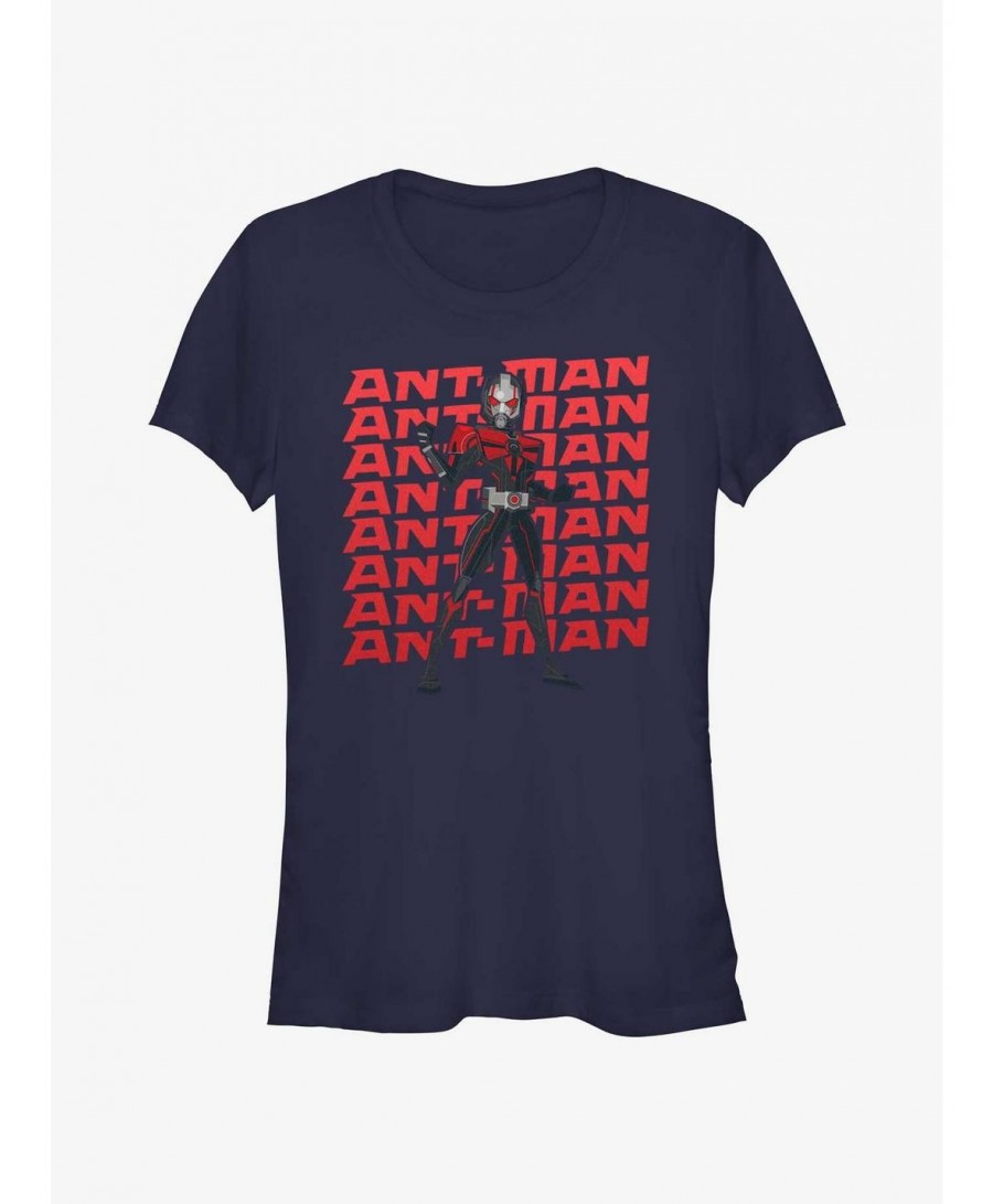 Trendy Marvel Ant-Man and the Wasp: Quantumania Action Pose Girls T-Shirt $8.22 T-Shirts