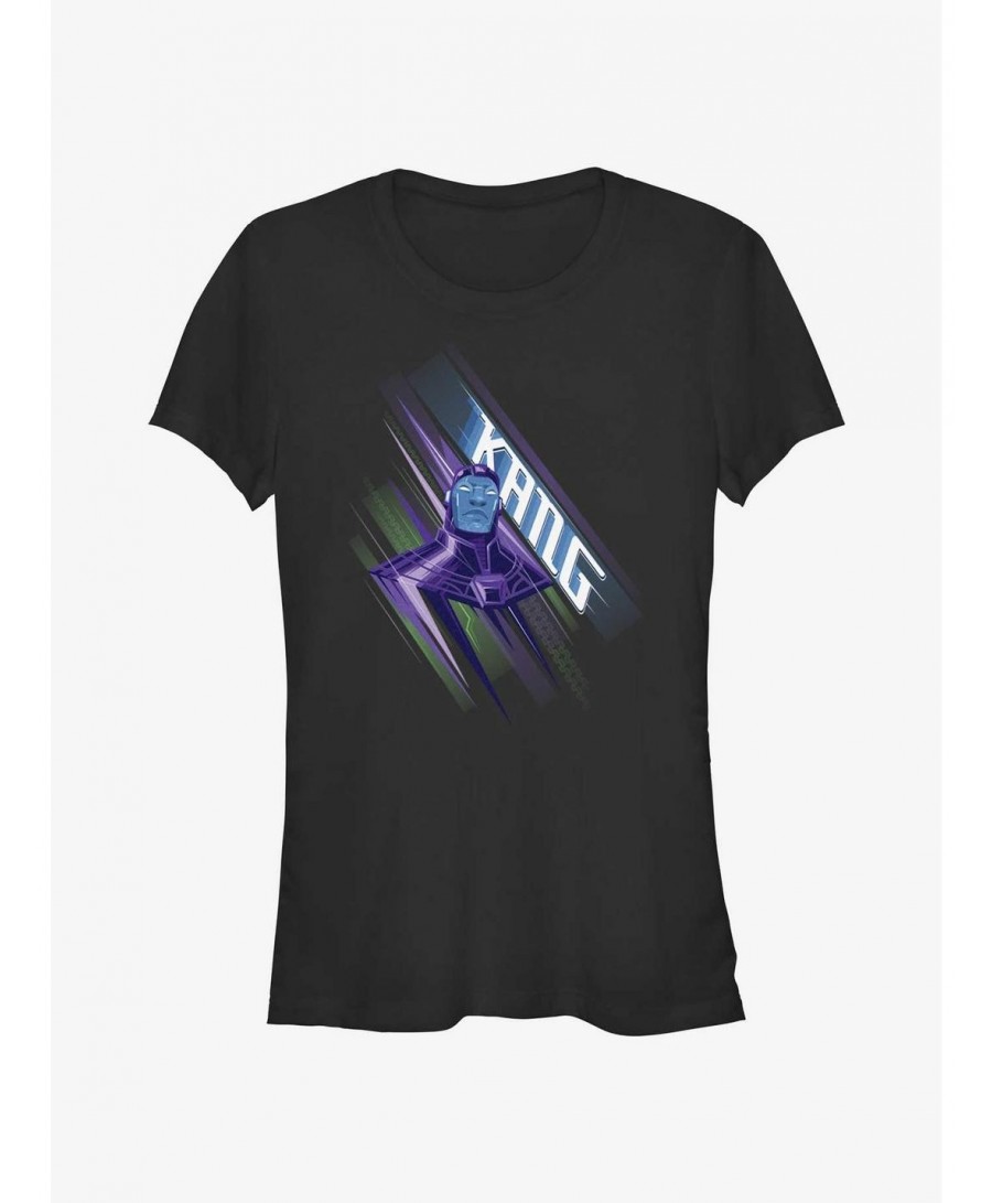 Flash Deal Marvel Ant-Man and the Wasp: Quantumania Kang Portrait Girls T-Shirt $8.47 T-Shirts