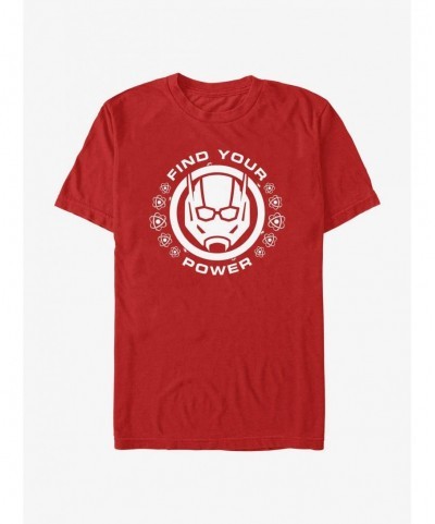 Flash Sale Marvel Ant-Man and the Wasp: Quantumania Find Your Power Badge T-Shirt $10.04 T-Shirts