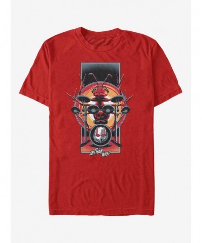 Festival Price Marvel Ant-Man Ant Drummer T-Shirt $11.95 T-Shirts