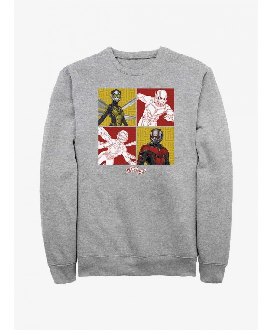 Limited Time Special Marvel Ant-Man and the Wasp: Quantumania Hero Lineup Sweatshirt $16.24 Sweatshirts
