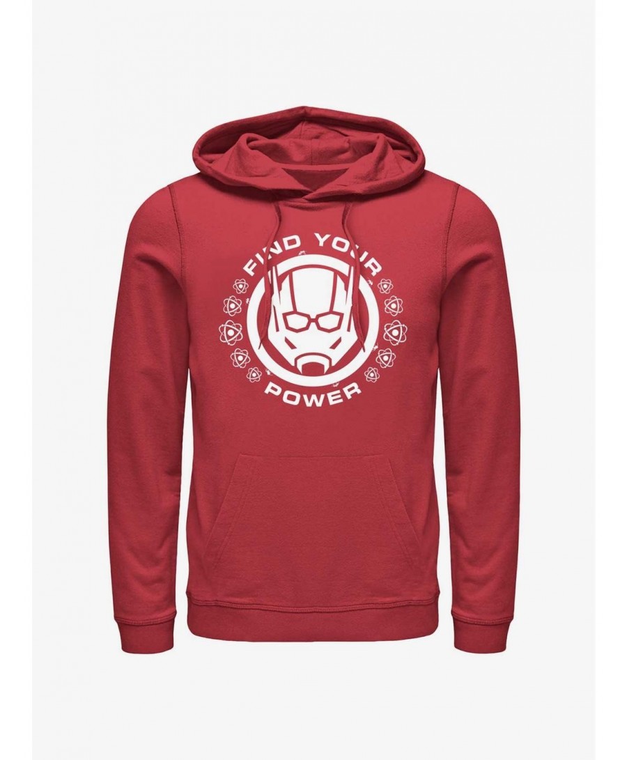 Cheap Sale Marvel Ant-Man and the Wasp: Quantumania Find Your Power Badge Hoodie $17.06 Hoodies