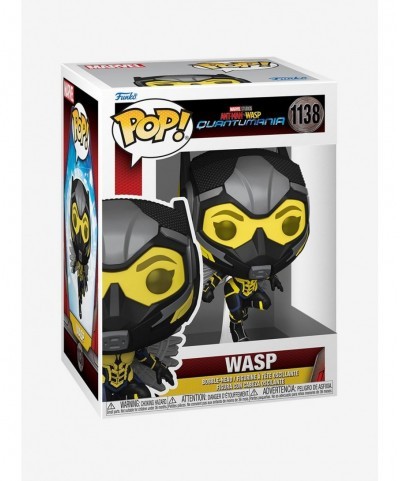Flash Sale Funko Marvel Ant-Man And The Wasp: Quantumania Pop! Wasp Vinyl Bobble-Head $5.03 Bobble-Head