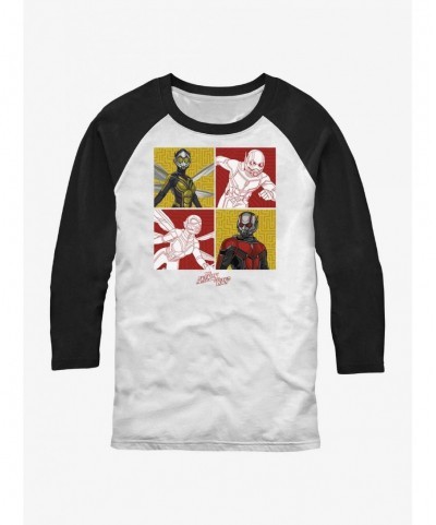 Premium Marvel Ant-Man and the Wasp: Quantumania Hero Lineup Raglan T-Shirt $9.25 T-Shirts