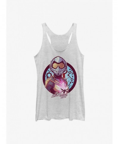 Bestselling Marvel Ant-Man The Wasp Pym Particle Girls Raw Edge Tank $11.91 Tanks
