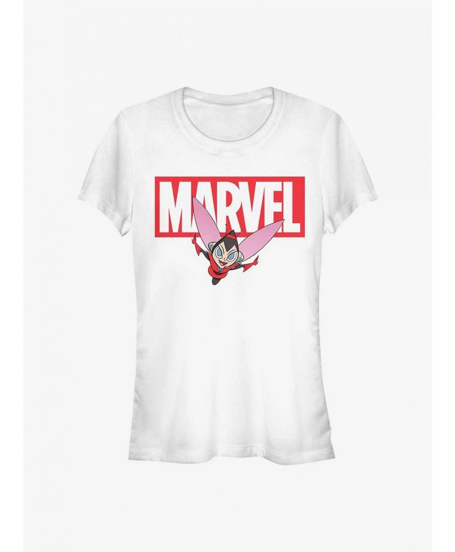 Limited-time Offer Marvel Ant-Man Marvel Brick Wasp Girls T-Shirt $9.46 T-Shirts