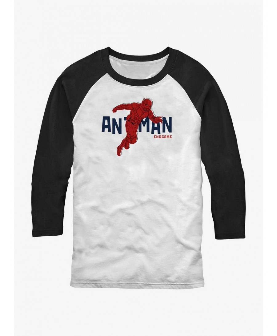 Value for Money Marvel Ant-Man Text Pop Ant-Man Raglan T-Shirt $14.16 T-Shirts