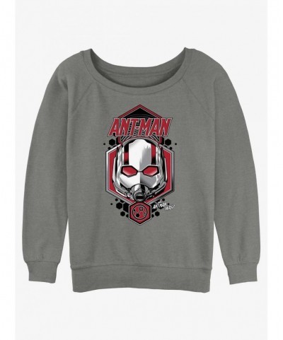 Value for Money Marvel Ant-Man and the Wasp: Quantumania Ant-Man Shield Slouchy Sweatshirt $12.18 Sweatshirts