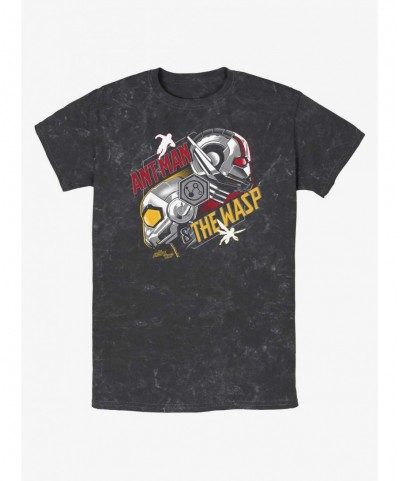 Festival Price Marvel Ant-Man and the Wasp: Quantumania Helmets Mineral Wash T-Shirt $11.14 T-Shirts