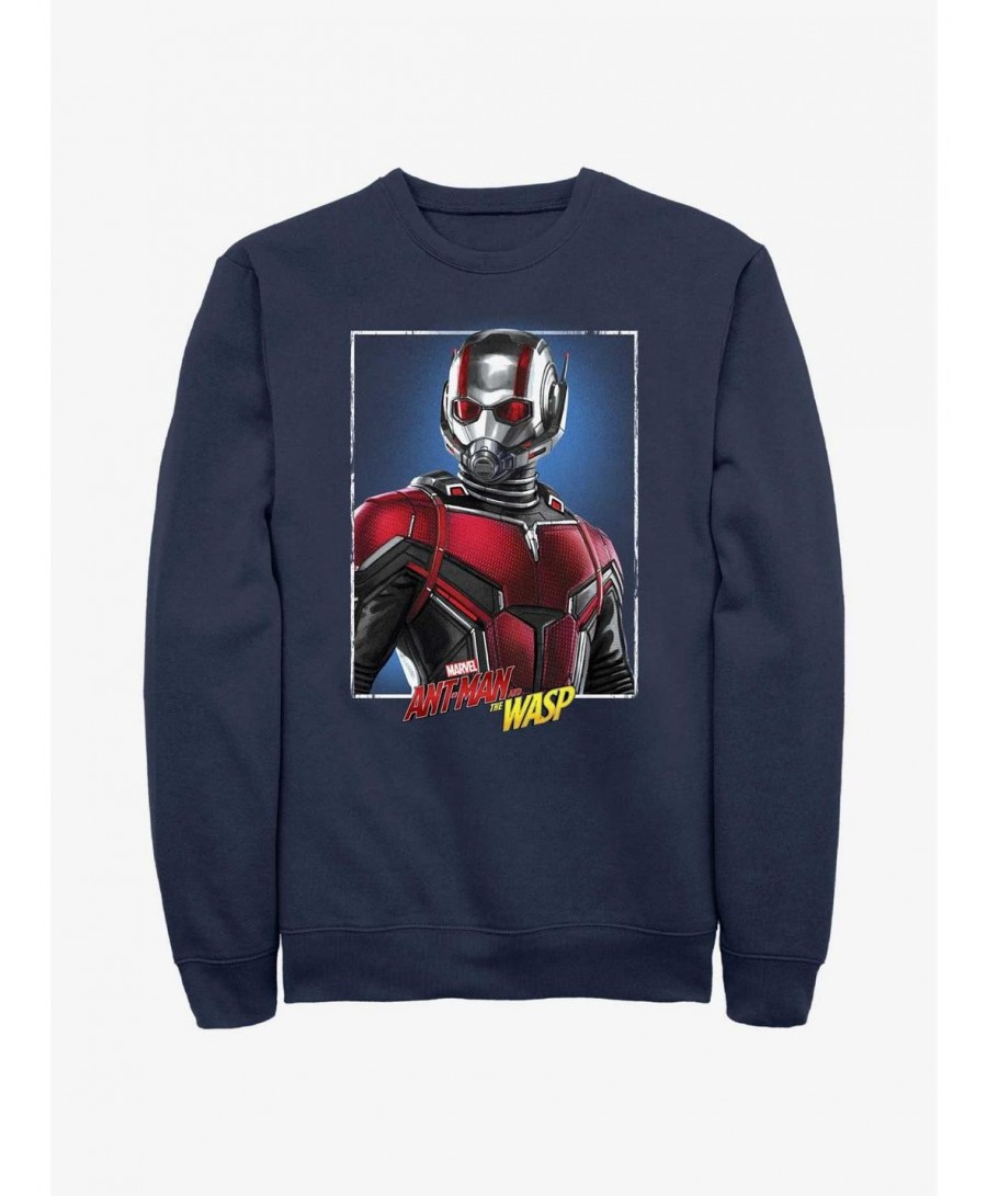 Pre-sale Discount Marvel Ant-Man and the Wasp: Quantumania Antman Portrait Sweatshirt $16.97 Sweatshirts
