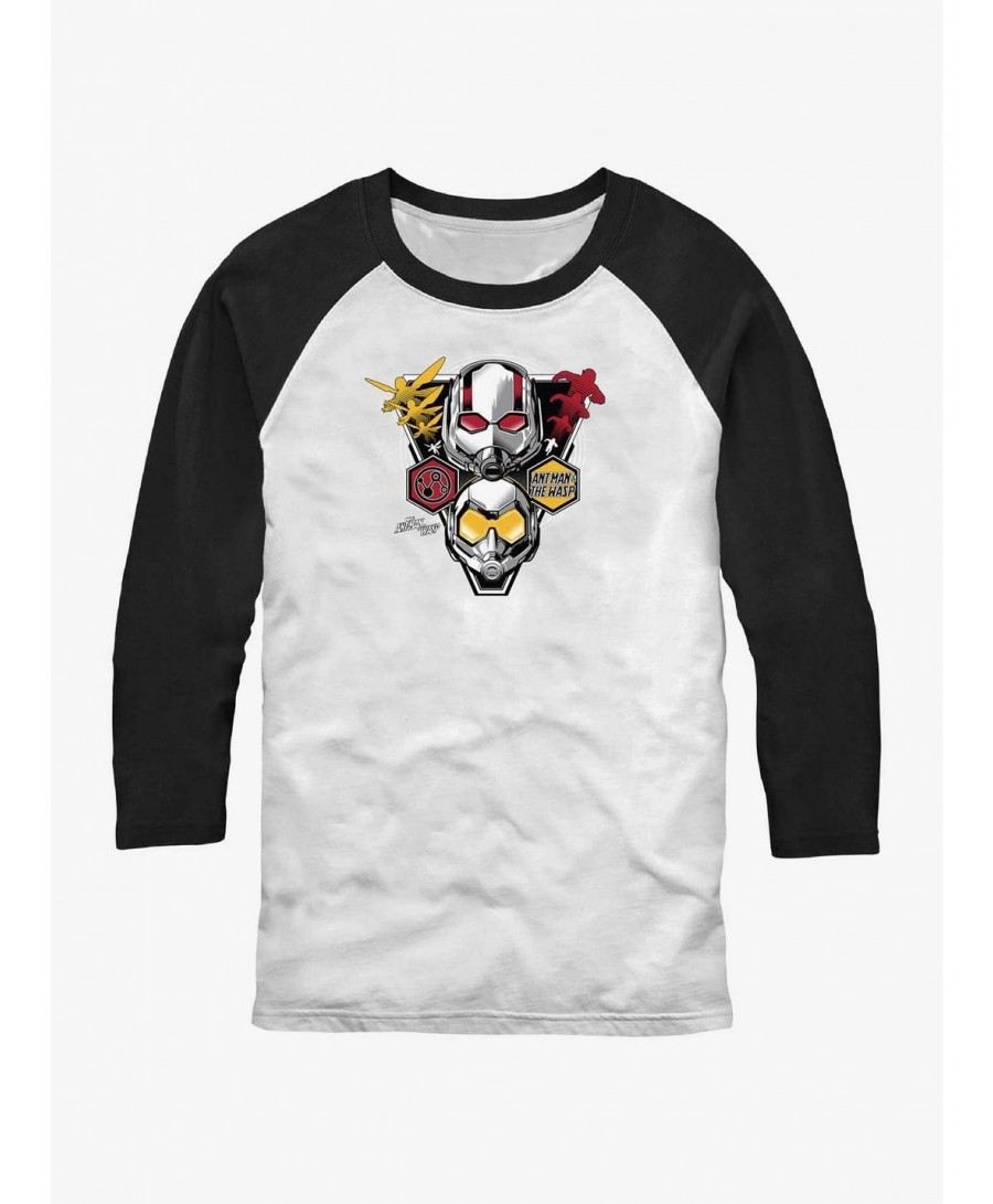 Pre-sale Marvel Ant-Man and the Wasp: Quantumania Hero Duo Raglan T-Shirt $13.29 T-Shirts