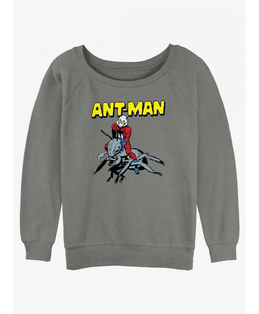 Flash Sale Marvel Ant-Man Riding Ants Slouchy Sweatshirt $18.08 Sweatshirts