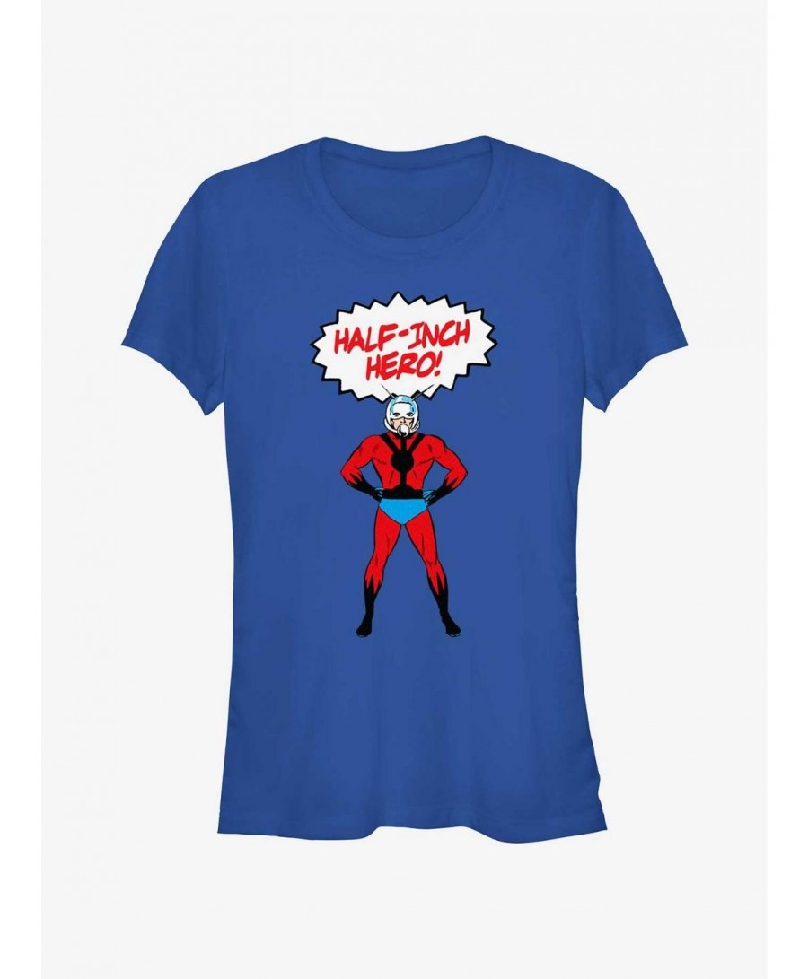 Festival Price Marvel Ant-Man Half-Inch Hero Girls T-Shirt $11.45 T-Shirts