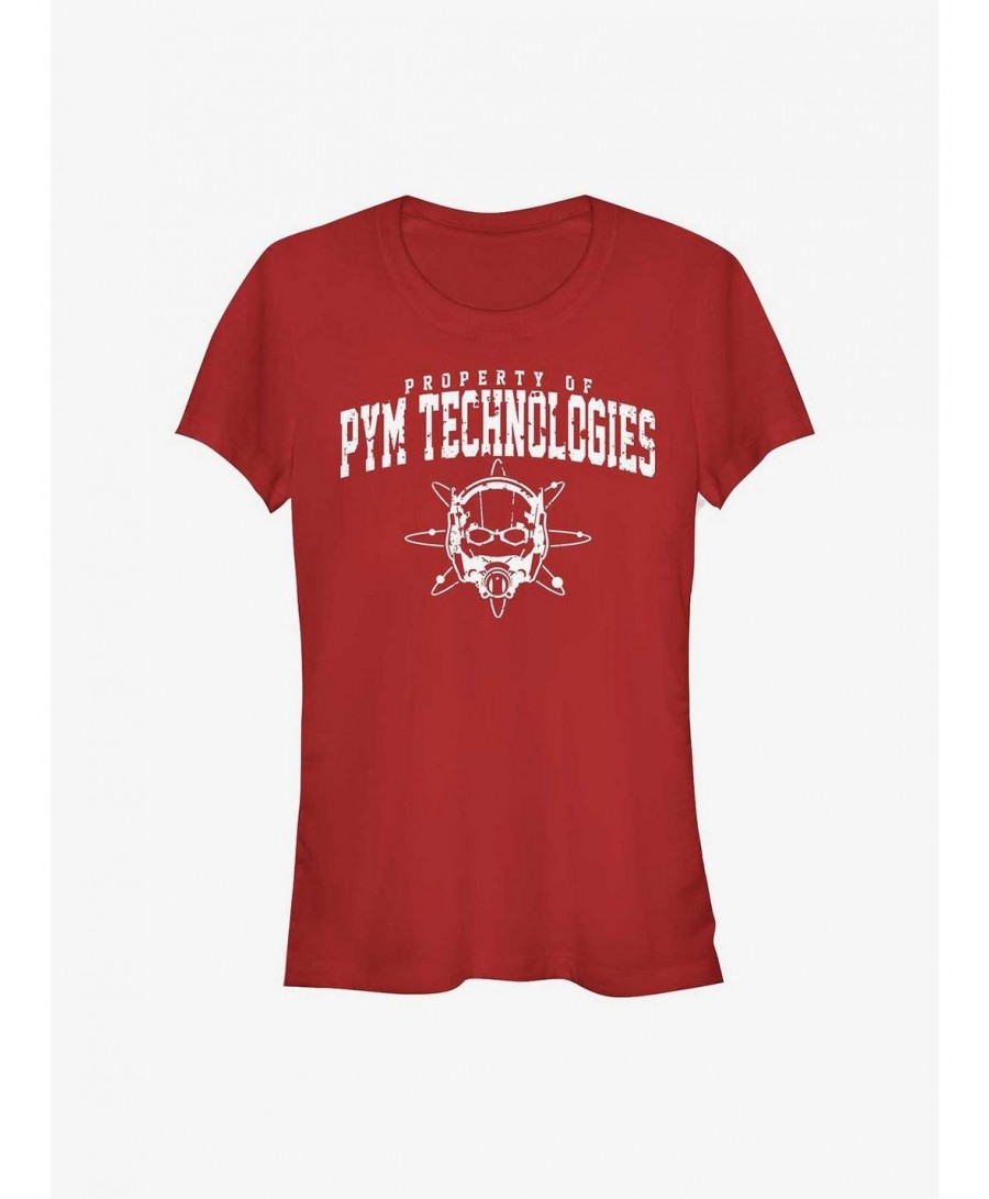 Discount Marvel Ant-Man and the Wasp: Quantumania Property of Pym Technologies Girls T-Shirt $7.72 T-Shirts