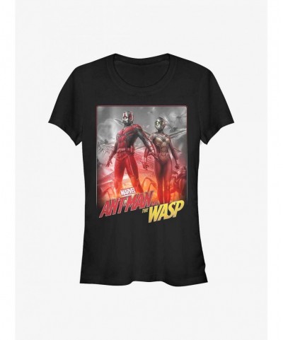 Premium Marvel Ant-Man And The Wasp Hero Pose Girls T-Shirt $9.46 T-Shirts