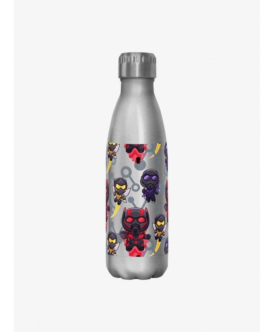 Unique Marvel Ant-Man and the Wasp: Quantumania Chibi Heroes Ant-Man, The Wasp, and Cassie Water Bottle $10.96 Water Bottles
