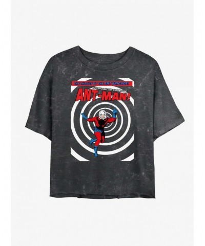 Limited-time Offer Marvel Ant-Man Ant Brigade Poster Mineral Wash Girls Crop T-Shirt $13.87 T-Shirts
