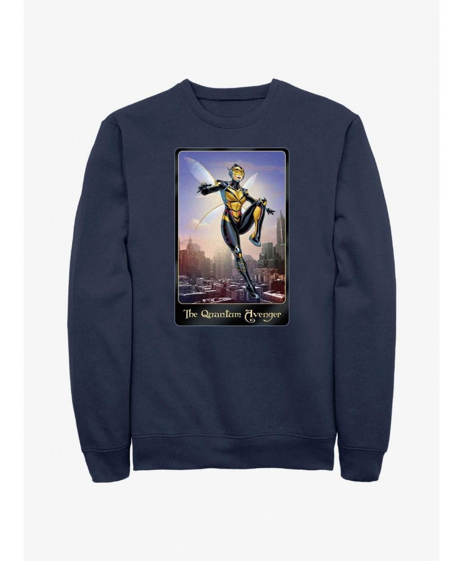 Pre-sale Discount Marvel Ant-Man and the Wasp: Quantumania Wasp The Quantum Avenger Poster Sweatshirt $16.61 Sweatshirts