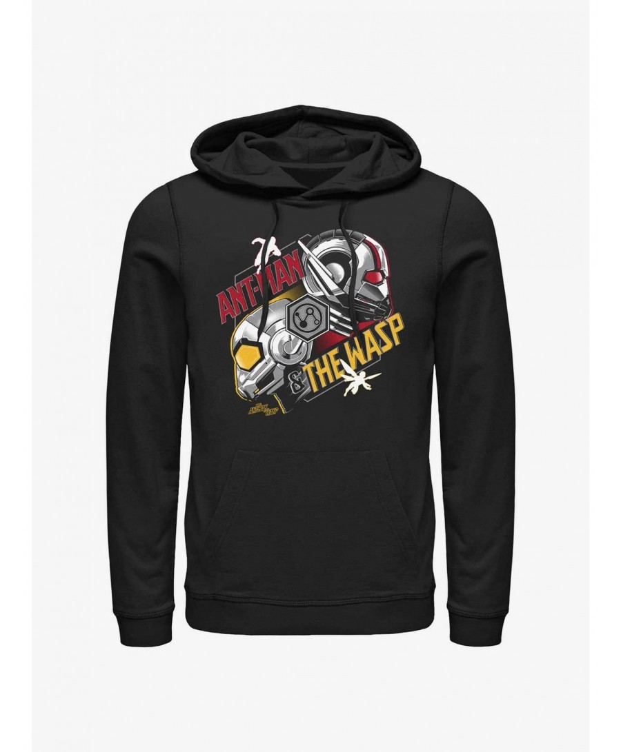 Festival Price Marvel Ant-Man and the Wasp: Quantumania Helmets Hoodie $17.51 Hoodies