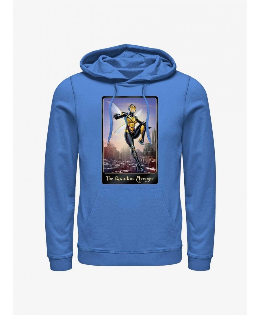 Unique Marvel Ant-Man and the Wasp: Quantumania Wasp The Quantum Avenger Poster Hoodie $17.06 Hoodies