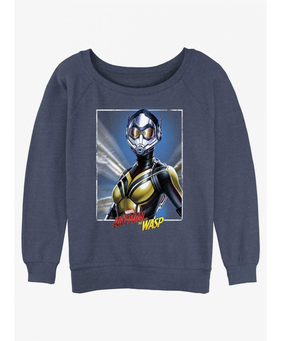 Festival Price Marvel Ant-Man and the Wasp: Quantumania Wasp Portrait Slouchy Sweatshirt $13.28 Sweatshirts