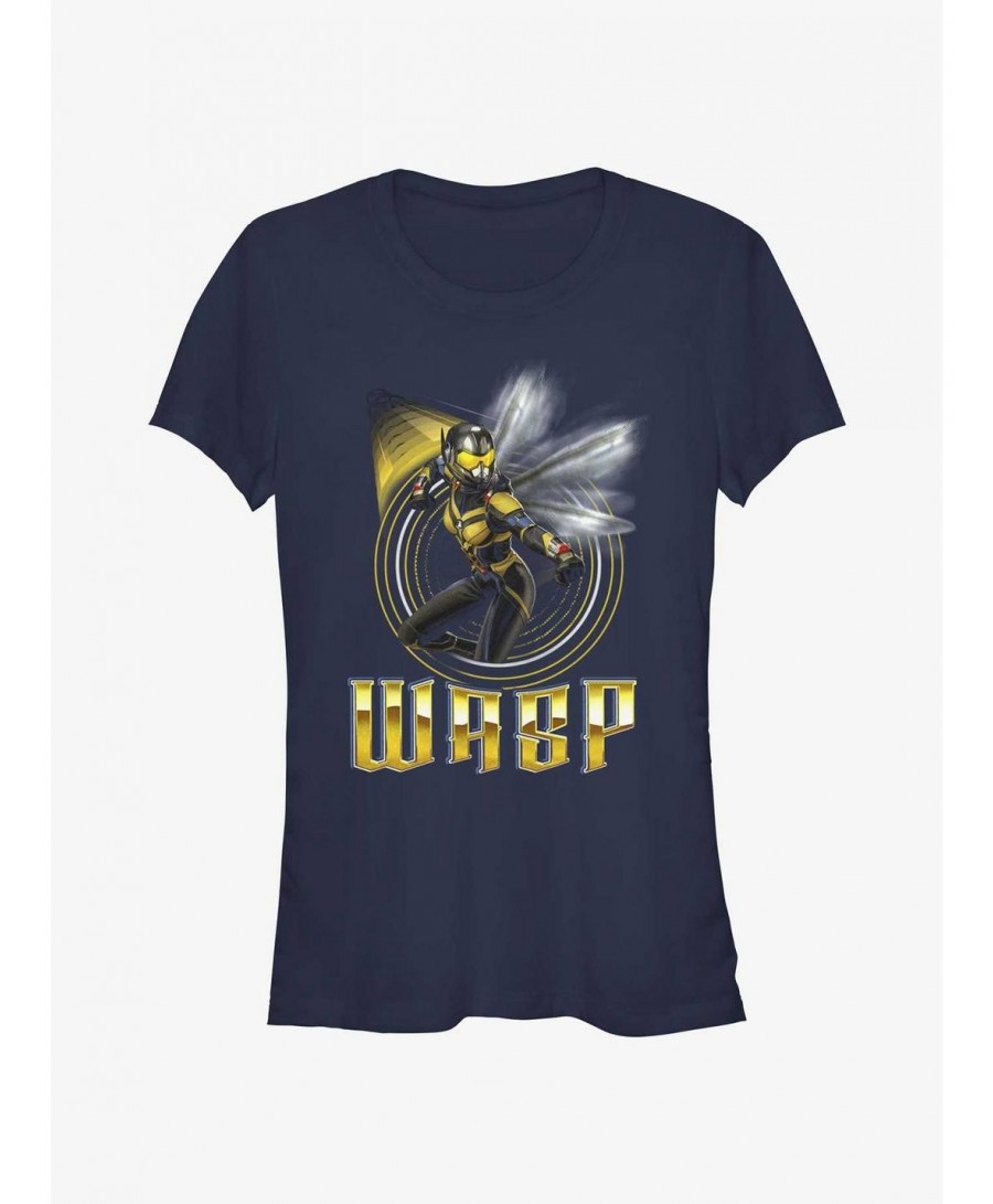 Low Price Marvel Ant-Man and the Wasp: Quantumania Raised Stinger Girls T-Shirt $12.45 T-Shirts