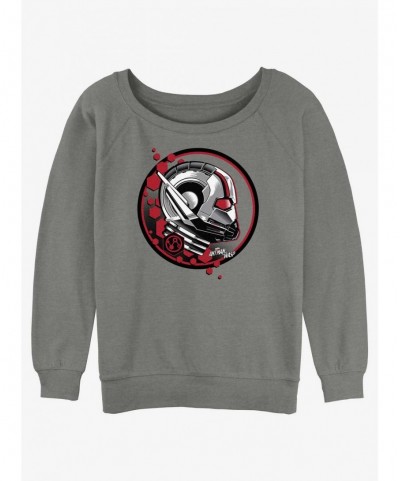 Pre-sale Discount Marvel Ant-Man and the Wasp: Quantumania Ant Stamp Slouchy Sweatshirt $13.65 Sweatshirts