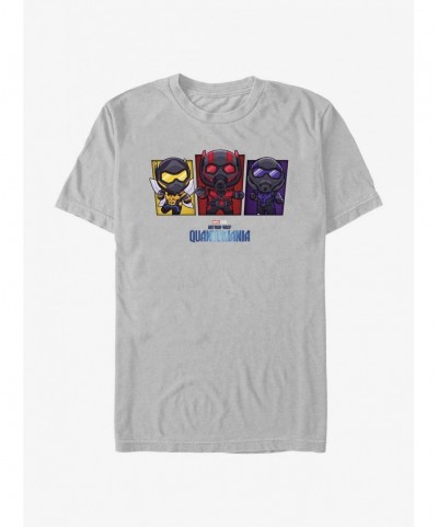 Pre-sale Discount Marvel Ant-Man and the Wasp: Quantumania Chibi Heroes Ant-Man, The Wasp, & Cassie T-Shirt $8.60 T-Shirts