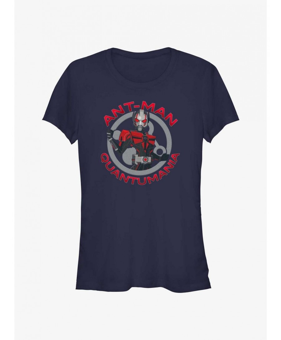 Fashion Marvel Ant-Man and the Wasp: Quantumania Ant-Man Symbol Girls T-Shirt $11.21 T-Shirts