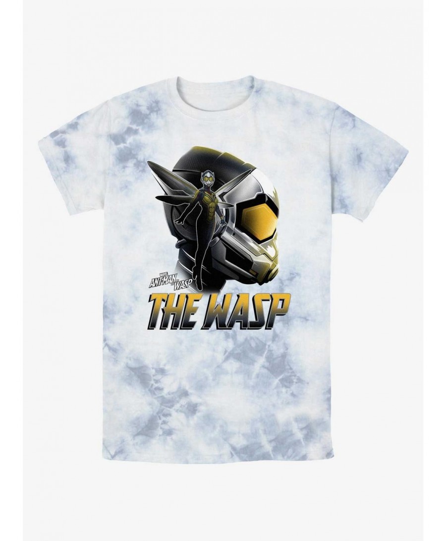 Crazy Deals Marvel Ant-Man and the Wasp: Quantumania The Wasp Silhouette Tie-Dye T-Shirt $10.62 T-Shirts