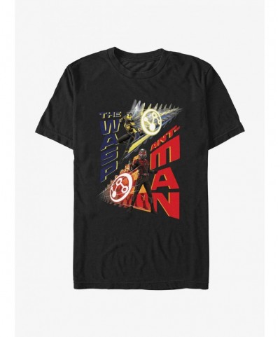 Low Price Marvel Ant-Man and the Wasp: Quantumania The Wasp & Ant-Man Poster T-Shirt $7.17 T-Shirts