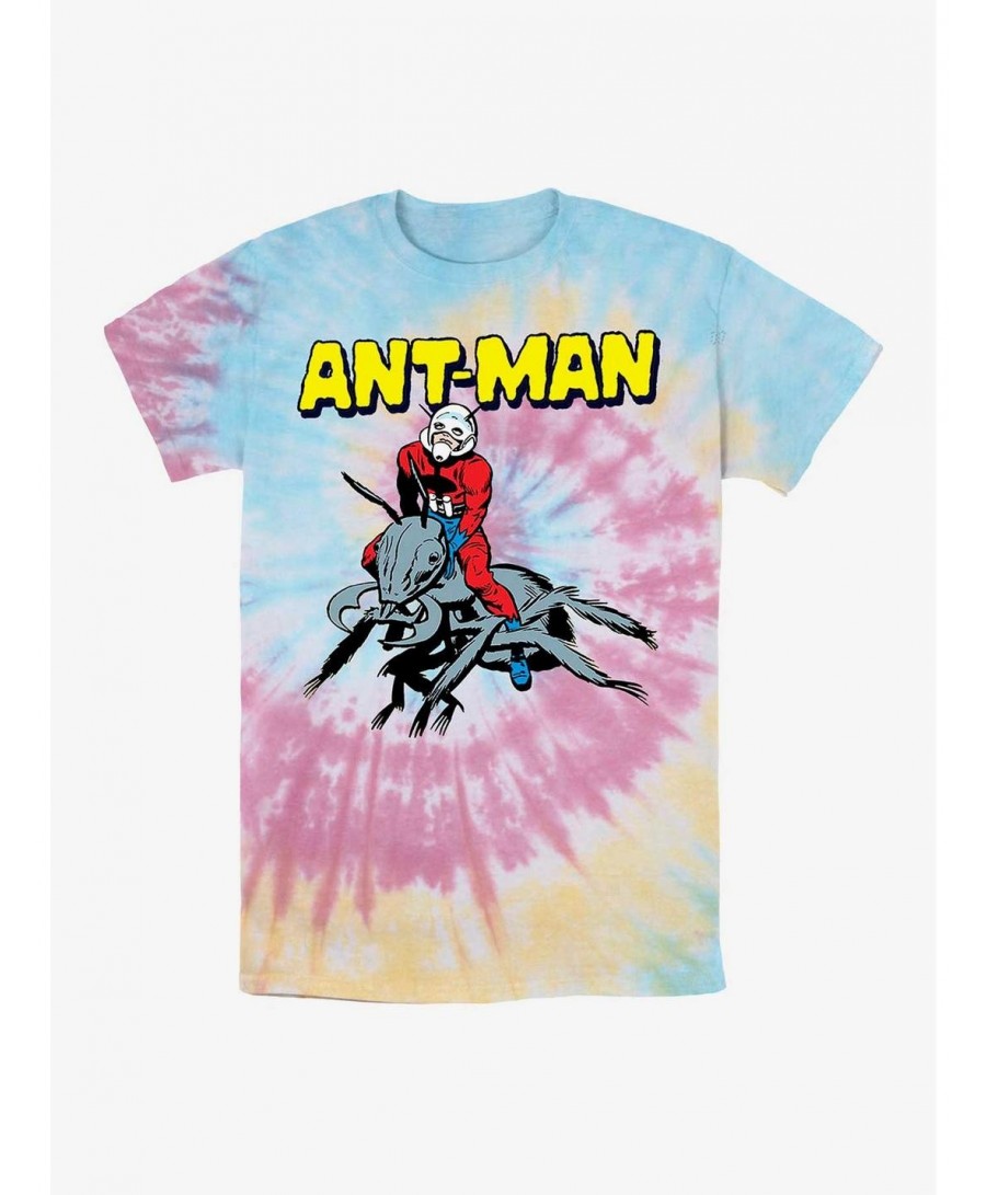 Discount Sale Marvel Ant-Man Riding Ants Tie Dye T-Shirt $10.88 T-Shirts