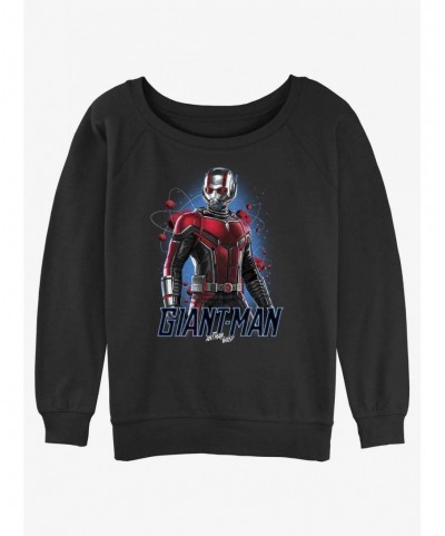 Best Deal Marvel Ant-Man and the Wasp: Quantumania Giant-Man Atom Slouchy Sweatshirt $15.50 Sweatshirts