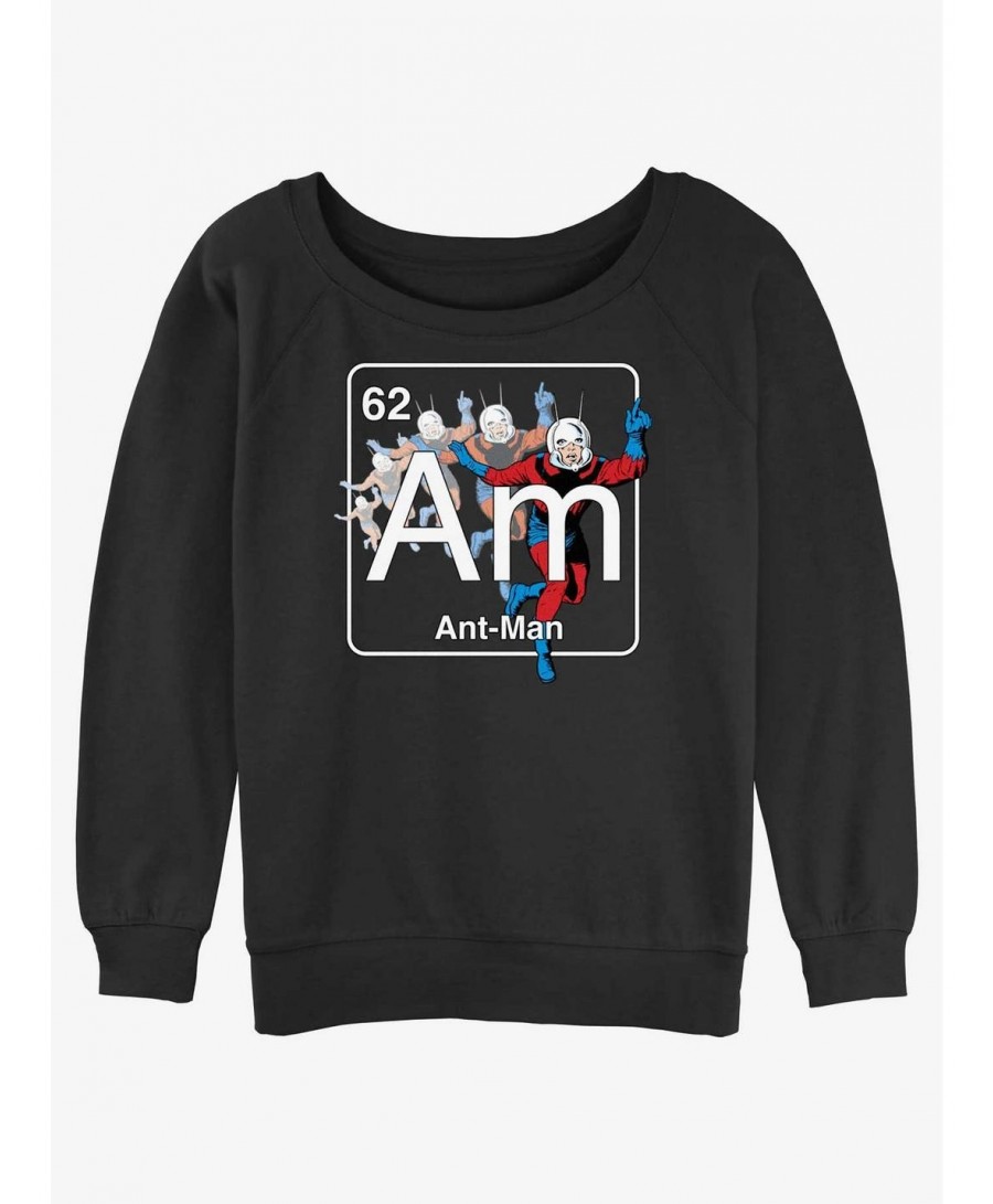 Seasonal Sale Marvel Ant-Man Periodic Element Ant-Man Slouchy Sweatshirt $16.61 Sweatshirts
