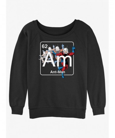 Seasonal Sale Marvel Ant-Man Periodic Element Ant-Man Slouchy Sweatshirt $16.61 Sweatshirts