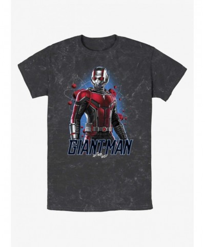 Low Price Marvel Ant-Man and the Wasp: Quantumania Giant-Man Atom Mineral Wash T-Shirt $8.81 T-Shirts