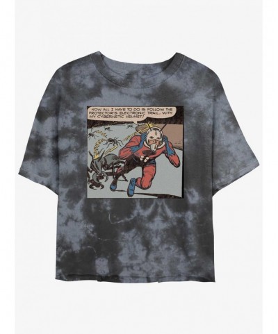 Huge Discount Marvel Ant-Man Comic Panel Tie-Dye Girls Crop T-Shirt $11.85 T-Shirts