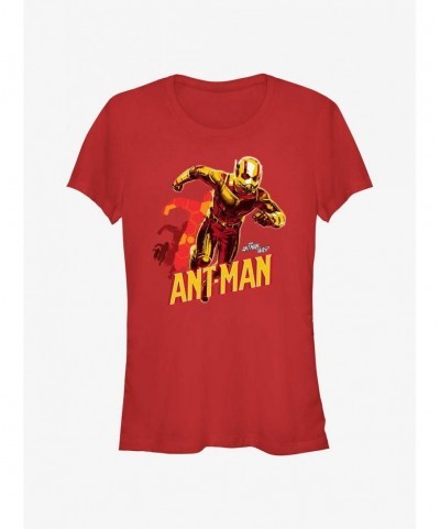 Hot Sale Marvel Ant-Man and the Wasp: Quantumania Ant-Man Transform Girls T-Shirt $8.96 T-Shirts