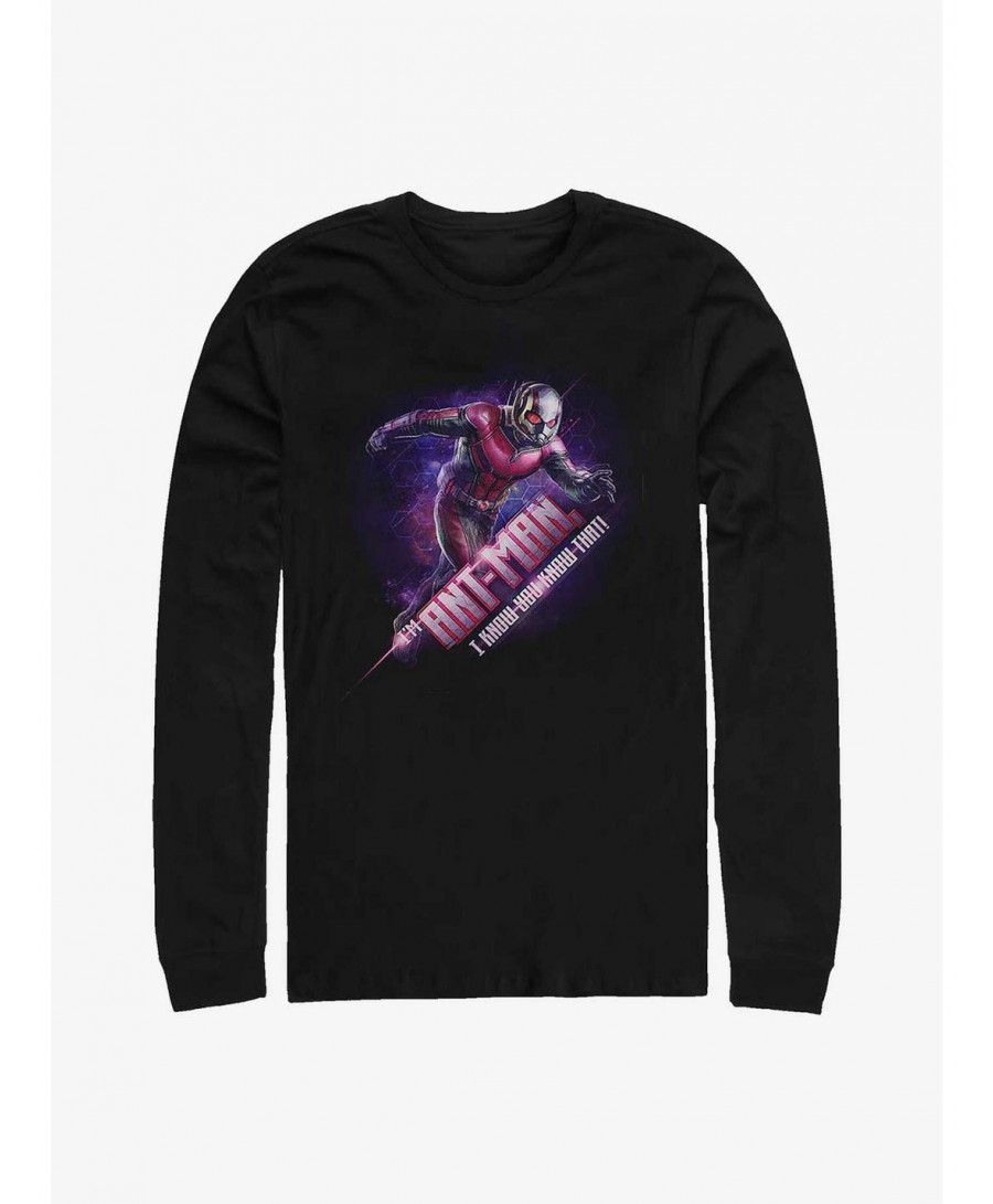 Limited Time Special Marvel Ant-Man I Know You Know That Long-Sleeve T-Shirt $15.79 T-Shirts