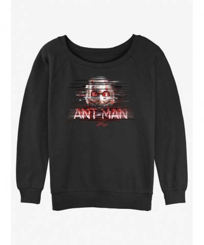 Crazy Deals Marvel Ant-Man and the Wasp: Quantumania Ant-Man Glitch Slouchy Sweatshirt $17.71 Sweatshirts