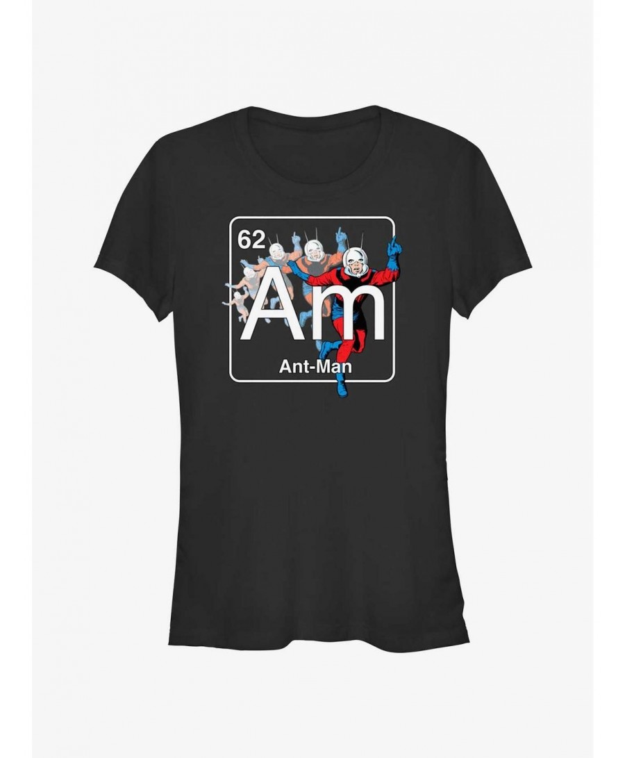 Limited Time Special Marvel Ant-Man Periodic Element Ant-Man Girls T-Shirt $10.46 T-Shirts