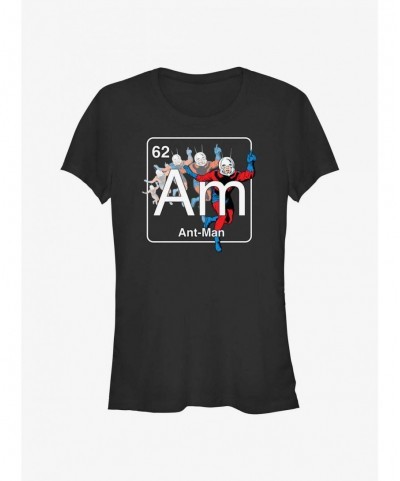 Limited Time Special Marvel Ant-Man Periodic Element Ant-Man Girls T-Shirt $10.46 T-Shirts